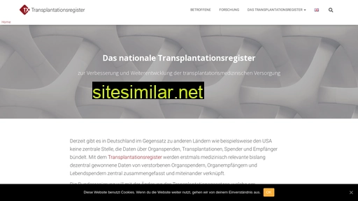Transplantations-register similar sites