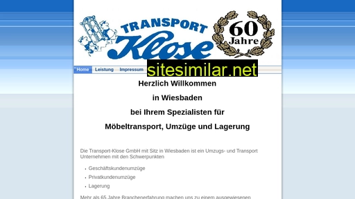 Transport-klose similar sites