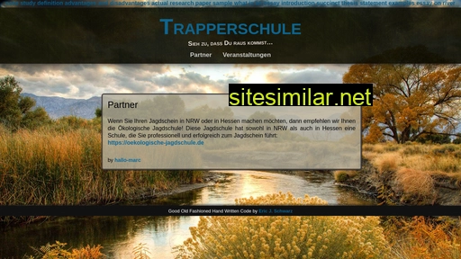 trapperschule.de alternative sites
