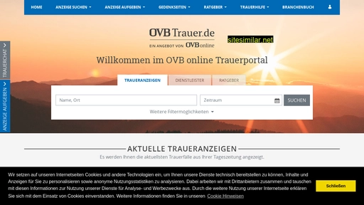 trauer.ovb-online.de alternative sites