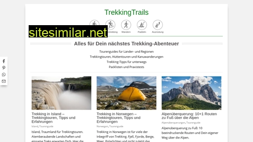 trekkingtrails.de alternative sites