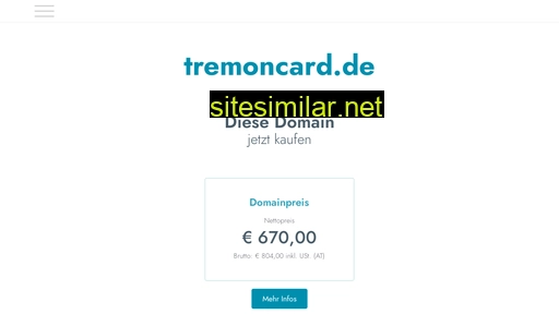tremoncard.de alternative sites