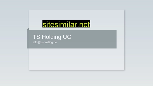 ts-holding.de alternative sites