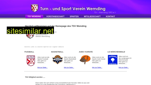 tsv-wemding.de alternative sites