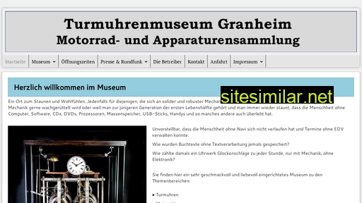 turmuhrenmuseum-granheim.de alternative sites
