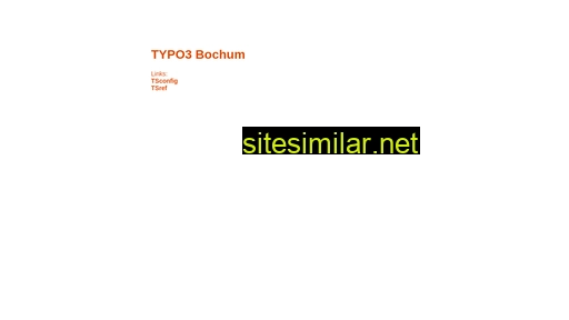 typo3-bochum.de alternative sites