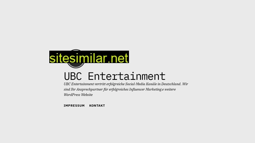 ubcentertainment.de alternative sites