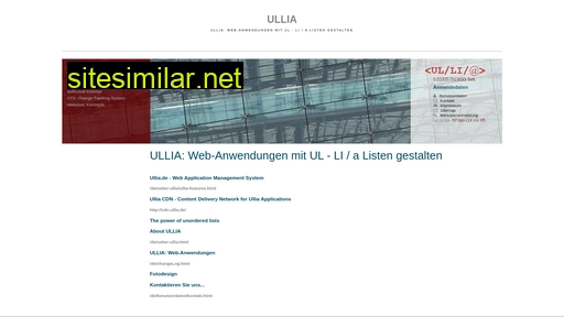 Ullia similar sites