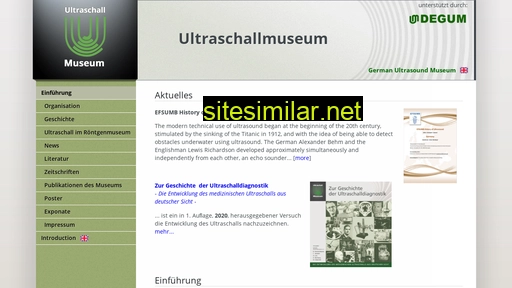 ultraschallmuseum.de alternative sites