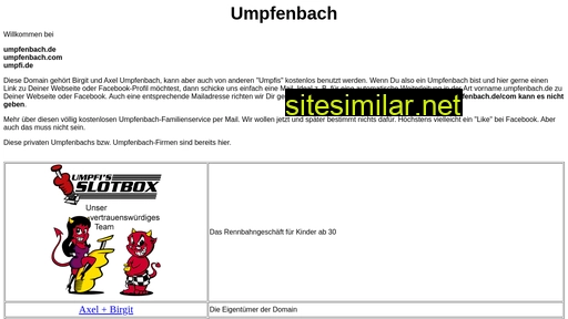 umpfenbach.de alternative sites