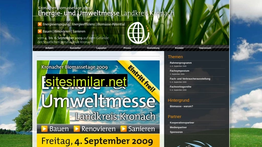 umweltmesse-kronach.de alternative sites