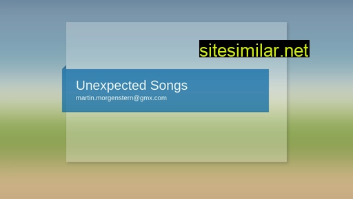 unexpected-songs.de alternative sites