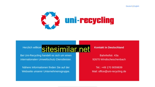Uni-recycling similar sites