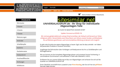 universalauspuff.de alternative sites