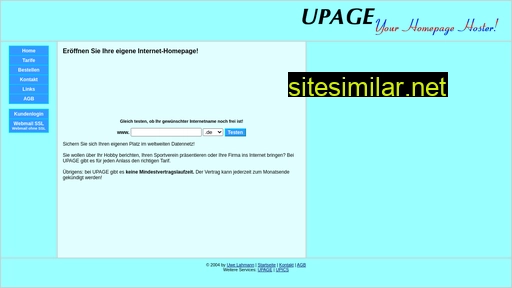 upage.de alternative sites