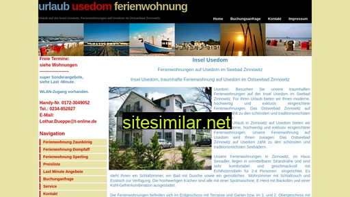 usedom-zinnowitz.de alternative sites