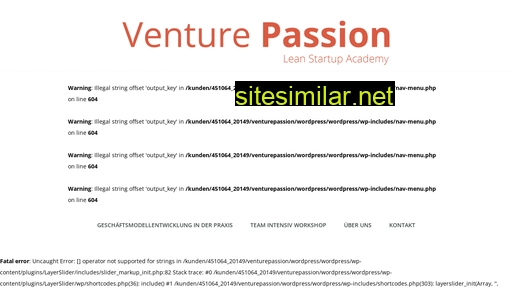 venturepassion.de alternative sites