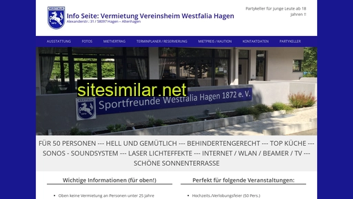 vereinsheim-westfalia-hagen.de alternative sites