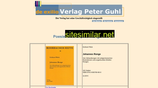 Verlagpeterguhl similar sites
