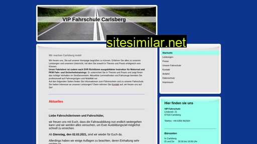 vip-fahrschule-carlsberg.de alternative sites