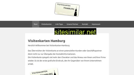 visitenkarten-hamburg.de alternative sites