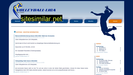 volleyball-liga-halle.de alternative sites