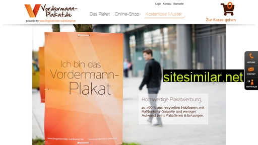 Vordermann-plakat similar sites
