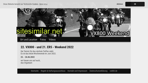 vx800-weekend.de alternative sites