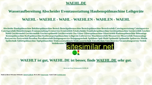 waehl.de alternative sites