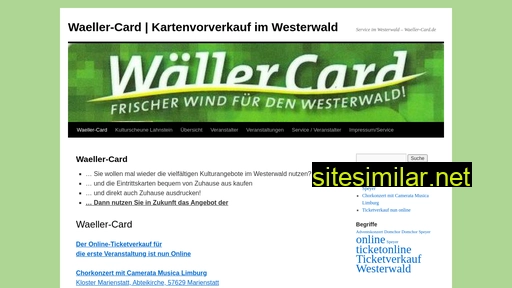 waeller-card.de alternative sites