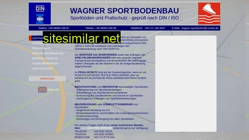 Wagner-sportboden similar sites