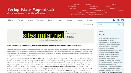 wagenbach.de alternative sites