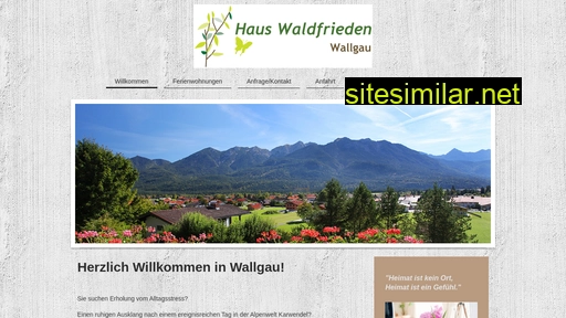 waldfrieden-wallgau.de alternative sites