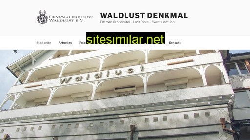 waldlust-denkmal.de alternative sites