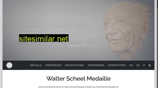 Walter-scheel-medaille similar sites