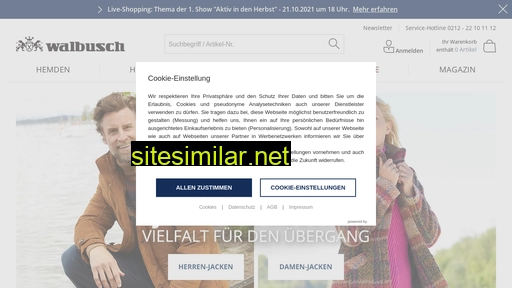 walbusch.de alternative sites