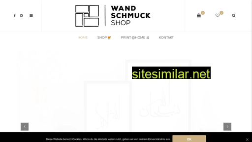 Wandschmuck-shop similar sites