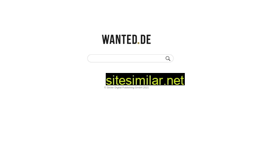 wanted.de alternative sites