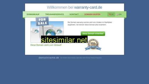 warranty-card.de alternative sites