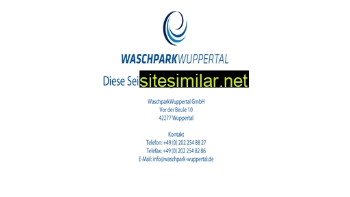 waschpark-wuppertal.de alternative sites