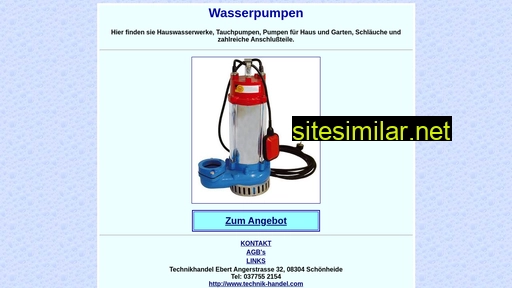 wasser-pumpe.de alternative sites