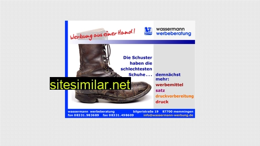 wassermann-werbung.de alternative sites