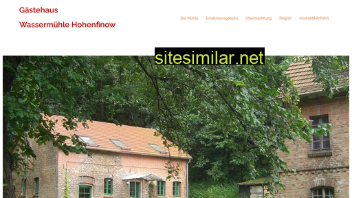 wassermuehle-hohenfinow.de alternative sites