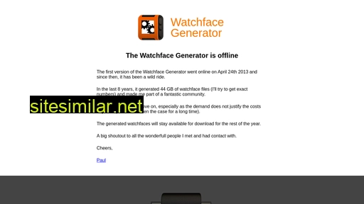 Watchface-generator similar sites