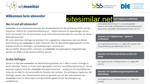 wbmonitor.bibb.de alternative sites