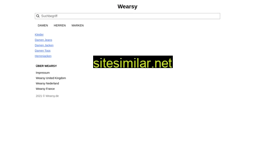 wearsy.de alternative sites