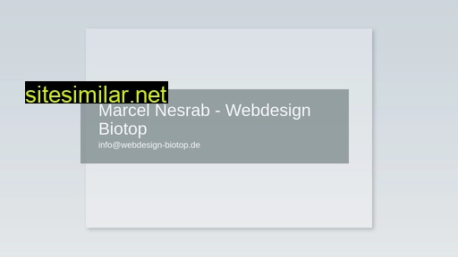 webdesign-biotop.de alternative sites