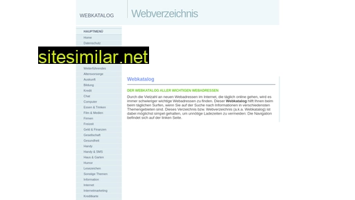 webkatalog-webverzeichnis.de alternative sites