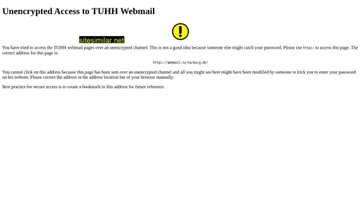 webmail.tu-harburg.de alternative sites