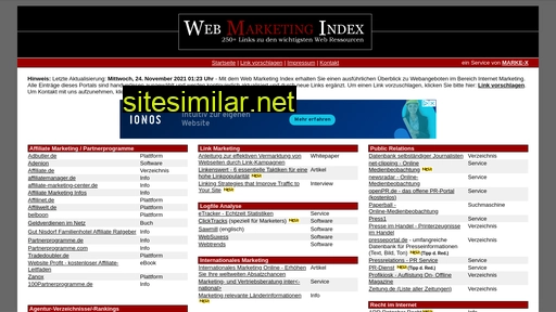 webmarketingindex.de alternative sites